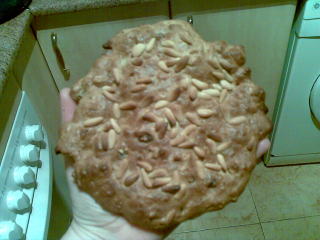 Galletas con muesli, almendras y pi&ntilde;ones
