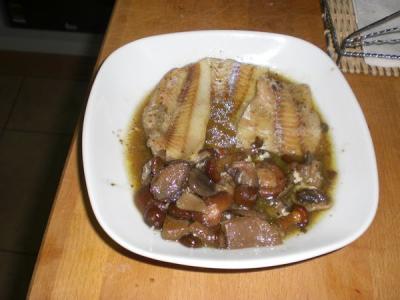 Abadejo con setas