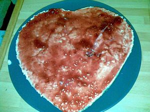 Tarta de queso son fresa