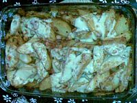 Patatas cajun con queso y beicon