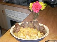 Rollitos de ternera en salsa oriental